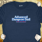 Critical Flair Advanced Dungeon Dad T-Shirt Heather Navy / S - Dungeons and Dragons and tabletop RPG gaming apparel