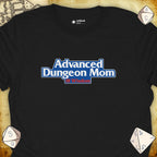 Critical Flair Advanced Dungeon Mom T-Shirt Black / S - Dungeons and Dragons and tabletop RPG gaming apparel