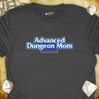 Critical Flair Advanced Dungeon Mom T-Shirt Dark Heather / S - Dungeons and Dragons and tabletop RPG gaming apparel