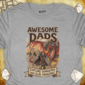 Critical Flair Awesome Dads T-Shirt Sport Grey / S - Dungeons and Dragons and tabletop RPG gaming apparel