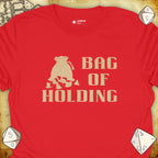 Critical Flair Bag of Holding T-Shirt Red / S - Dungeons and Dragons and tabletop RPG gaming apparel