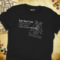 Critical Flair Barbarian Definition T-Shirt Black / S - Dungeons and Dragons and tabletop RPG gaming apparel