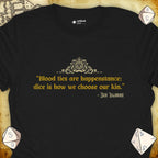 Critical Flair Blood Ties T-Shirt Black / S - Dungeons and Dragons and tabletop RPG gaming apparel