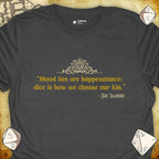 Critical Flair Blood Ties T-Shirt Dark Heather / S - Dungeons and Dragons and tabletop RPG gaming apparel