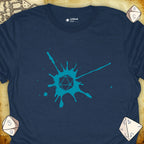 Critical Flair D20 Splotch T-Shirt Heather Navy / S - Dungeons and Dragons and tabletop RPG gaming apparel