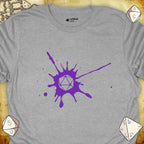 Critical Flair D20 Splotch T-Shirt Sport Grey / S - Dungeons and Dragons and tabletop RPG gaming apparel