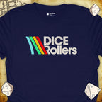 Critical Flair DICE Rollers T-Shirt Navy / S - Dungeons and Dragons and tabletop RPG gaming apparel