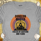 Critical Flair DM Fueled By... T-Shirt Sport Grey / S - Dungeons and Dragons and tabletop RPG gaming apparel