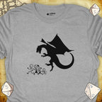 Critical Flair Dragon Eats Stick Family T-Shirt Sport Grey / S - Dungeons and Dragons and tabletop RPG gaming apparel