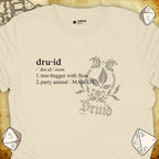 Critical Flair Druid Definition T-Shirt Natural / S - Dungeons and Dragons and tabletop RPG gaming apparel