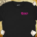 Critical Flair Dungeon Mistress (Badge) T-Shirt Black / S - Dungeons and Dragons and tabletop RPG gaming apparel