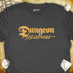 Critical Flair Dungeon Mistress T-Shirt Dark Heather / S - Dungeons and Dragons and tabletop RPG gaming apparel