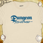 Critical Flair Dungeon Mistress T-Shirt Natural / S - Dungeons and Dragons and tabletop RPG gaming apparel