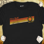 Critical Flair Fire Ball Est. 1977 T-Shirt Black / S - Dungeons and Dragons and tabletop RPG gaming apparel
