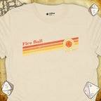 Critical Flair Fire Ball Est. 1977 T-Shirt Natural / S - Dungeons and Dragons and tabletop RPG gaming apparel