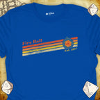 Critical Flair Fire Ball Est. 1977 T-Shirt Royal / S - Dungeons and Dragons and tabletop RPG gaming apparel