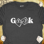 Critical Flair G33k T-Shirt Dark Heather / S - Dungeons and Dragons and tabletop RPG gaming apparel