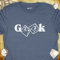 Critical Flair G33k T-Shirt Heather Indigo / S - Dungeons and Dragons and tabletop RPG gaming apparel