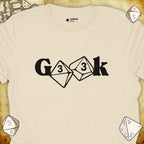 Critical Flair G33k T-Shirt Natural / S - Dungeons and Dragons and tabletop RPG gaming apparel
