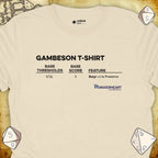 Critical Flair Gambeson T-Shirt Daggerheart T-Shirt Natural / S - Dungeons and Dragons and tabletop RPG gaming apparel
