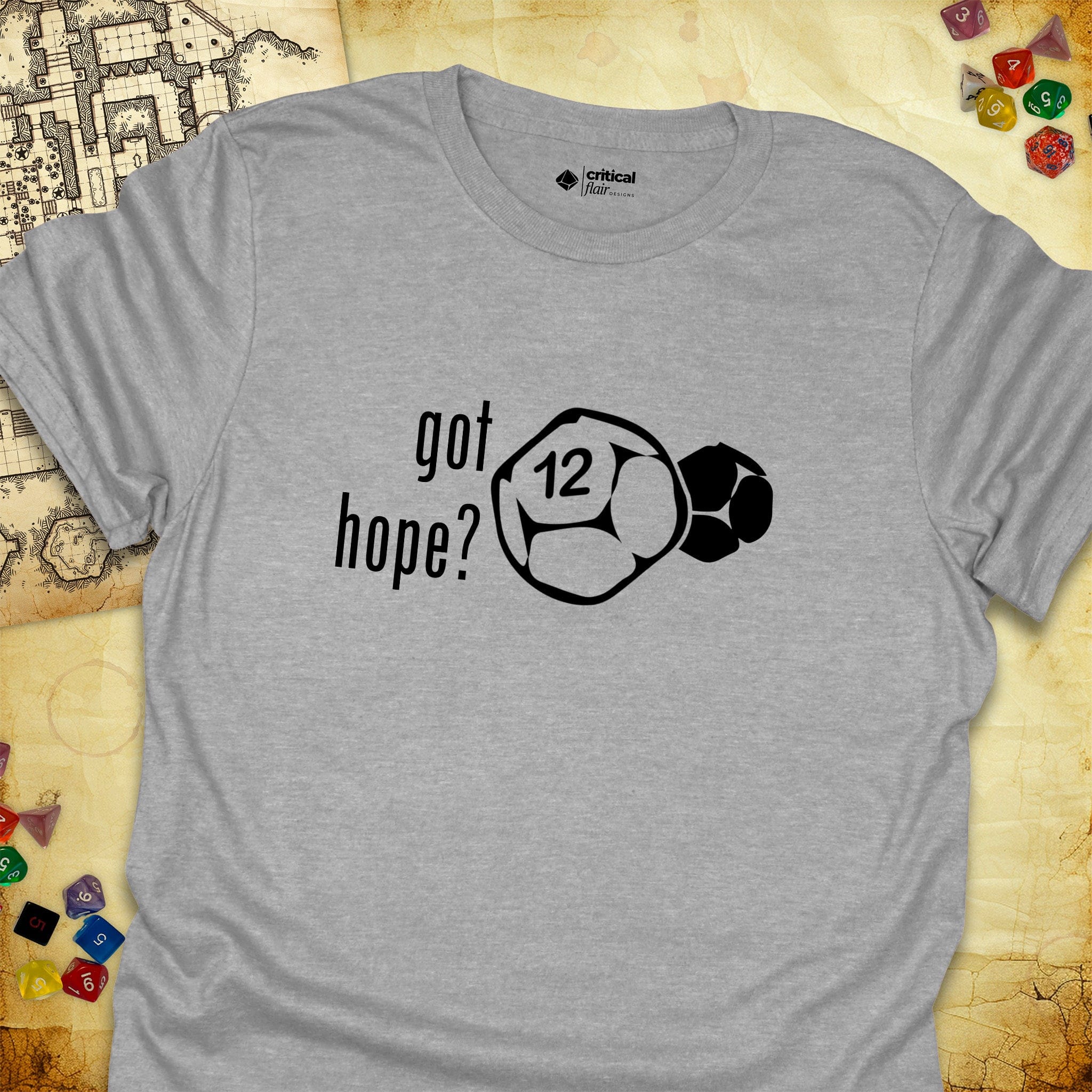 Critical Flair got hope? Daggerheart T-Shirt Sport Grey / S - Dungeons and Dragons and tabletop RPG gaming apparel