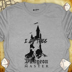Critical Flair I Am Thee DM - Castle T-Shirt Sport Grey / S - Dungeons and Dragons and tabletop RPG gaming apparel