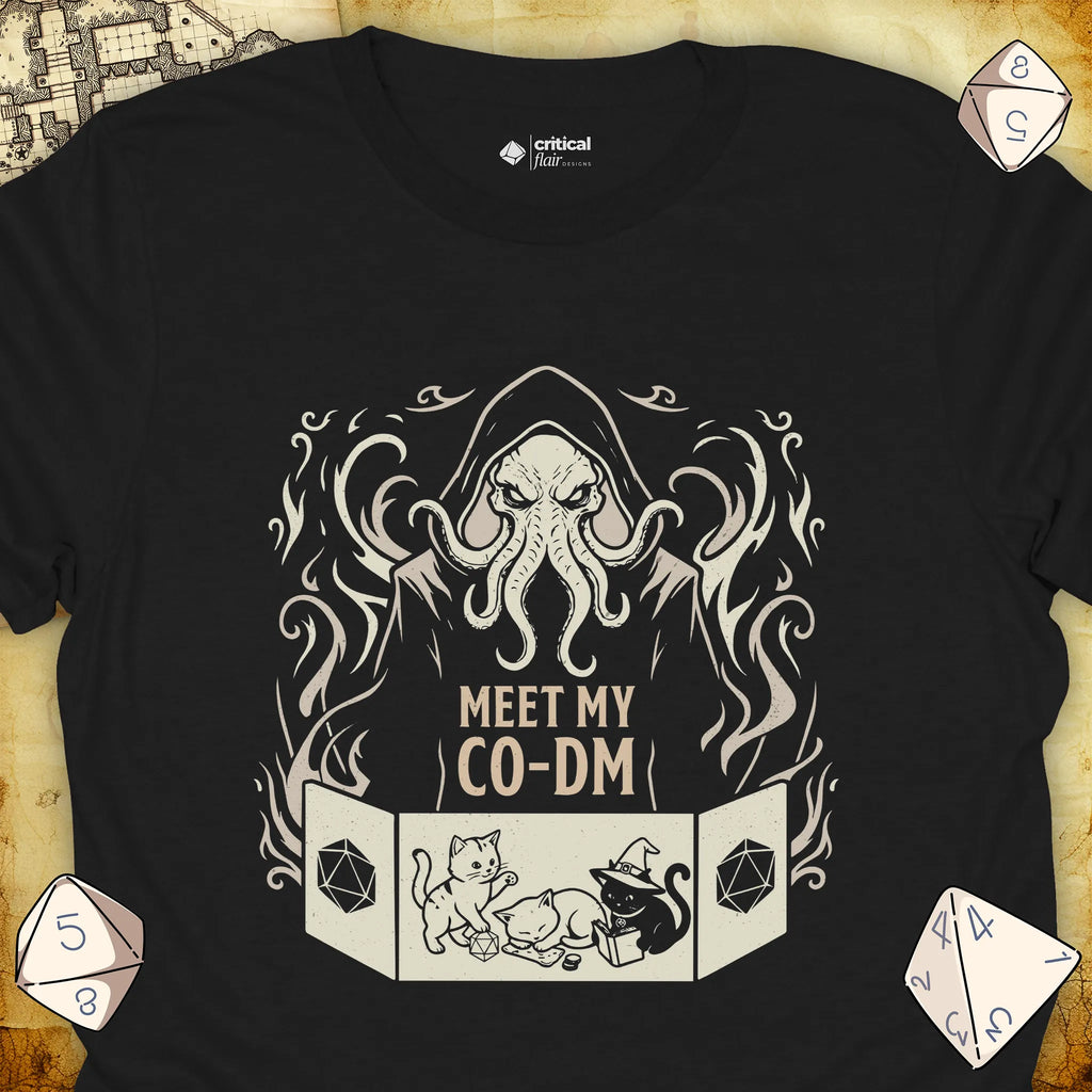Critical Flair Meet My Co-DM T-Shirt Black / S - Dungeons and Dragons and tabletop RPG gaming apparel