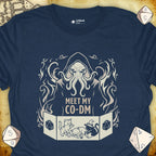 Critical Flair Meet My Co-DM T-Shirt Heather Navy / S - Dungeons and Dragons and tabletop RPG gaming apparel