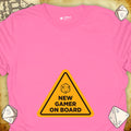 Critical Flair New Gamer On Board T-Shirt Azalea / S - Dungeons and Dragons and tabletop RPG gaming apparel