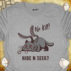 Critical Flair No Kill! (Displacer Kitty) T-Shirt Sport Grey / S - Dungeons and Dragons and tabletop RPG gaming apparel