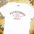 Critical Flair Pathfinder Society v1 T-Shirt White / S - Dungeons and Dragons and tabletop RPG gaming apparel