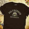 Critical Flair Polyhedron U T-Shirt Dark Chocolate / S - Dungeons and Dragons and tabletop RPG gaming apparel