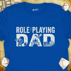 Critical Flair Role-Playing Dad T-Shirt Royal / S - Dungeons and Dragons and tabletop RPG gaming apparel