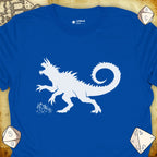 Critical Flair The Party vs Tarrasque T-Shirt Royal / S - Dungeons and Dragons and tabletop RPG gaming apparel