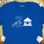 Critical Flair The Party vs The Gazebo T-Shirt Royal / S - Dungeons and Dragons and tabletop RPG gaming apparel