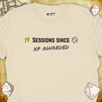 Critical Flair ...XP Awarded T-Shirt Natural / S - Dungeons and Dragons and tabletop RPG gaming apparel